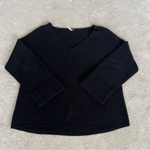 Free People Black Knit Sweater